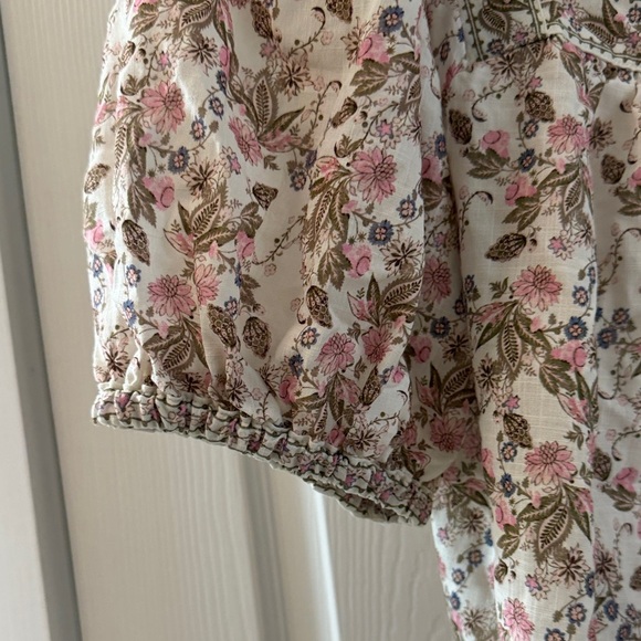 Max Studio Floral Puff Sleeve Blouse - Picture 3 of 9